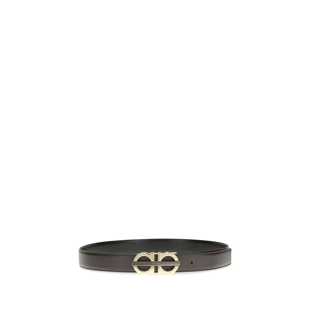 Ferragamo Brown Calf Leather Regular Belt