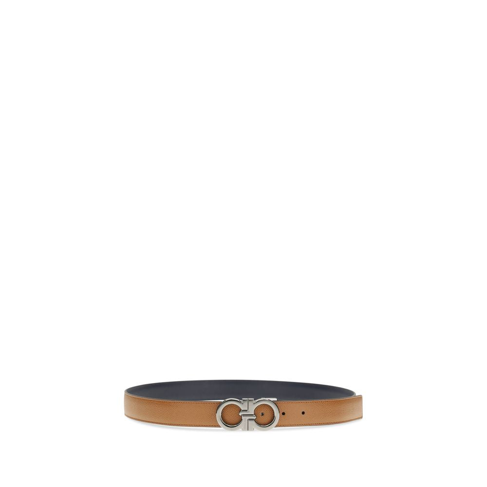 Ferragamo Brown Calf Leather Regular Belt