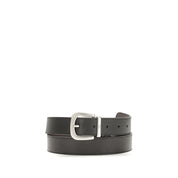 Valentino Garavani Black Calf Leather Regular Belt