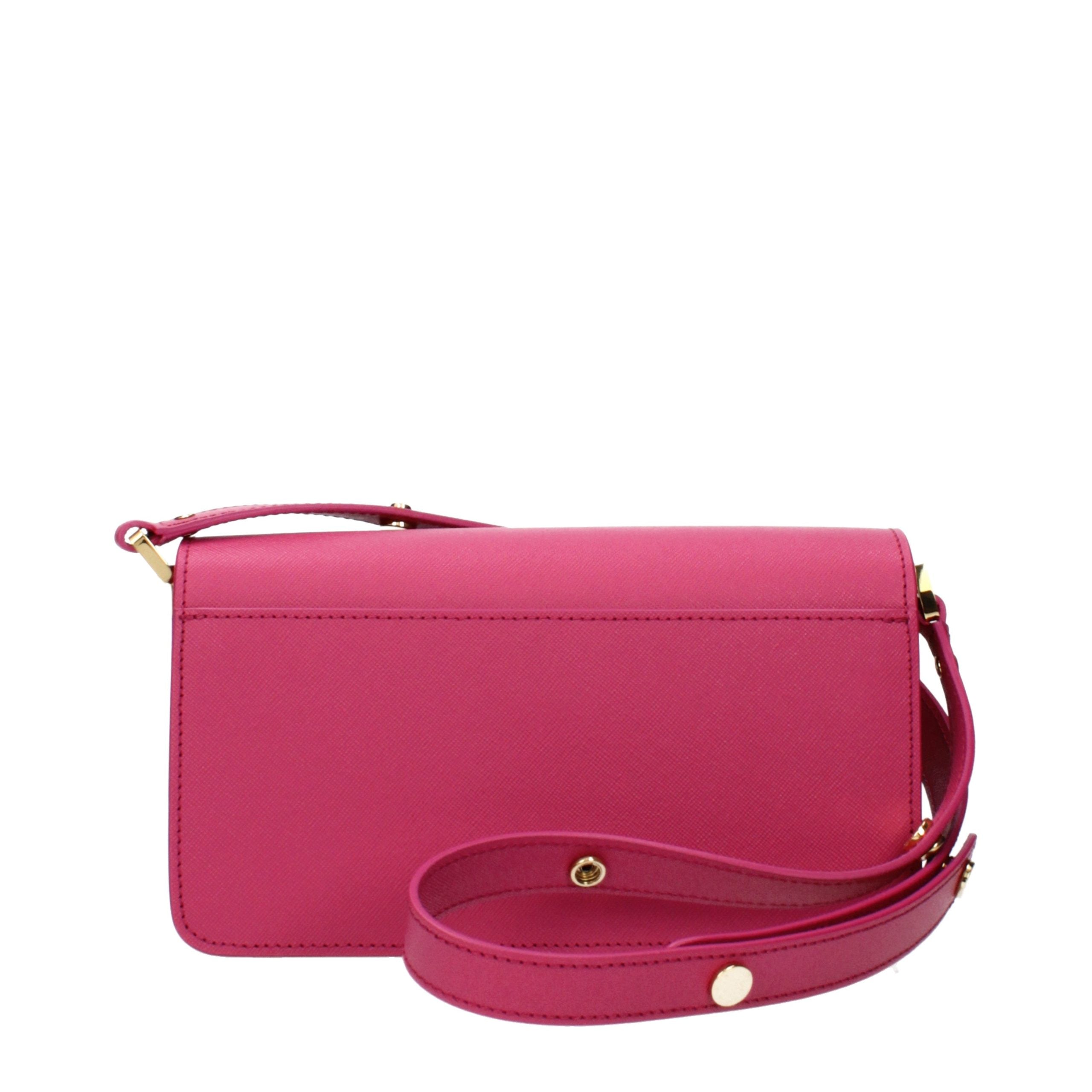 Marni Fuchsia Leather Shoulder Bag