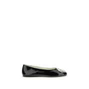Tory Burch Black Calf Leather Ballet Flats