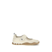 Miu Miu Beige Recycled Polyamide Ballet Flats
