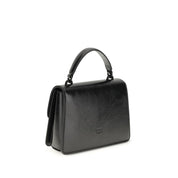 PINKO Black Calf Leather Shoulder Bag