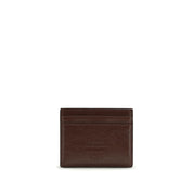 PINKO Bordeaux Calf Leather Card Holder