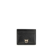 PINKO Black Calf Leather Card Holder