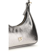 PINKO Silver Leather Shoulder Bag