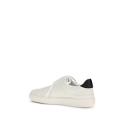 Balmain White Calf Leather Low Top Sneakers