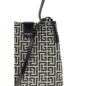 Balmain Black Jacquard Shoulder Bag