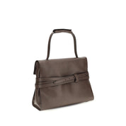 Moschino Brown Calf Leather Handbag