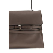 Moschino Brown Calf Leather Handbag