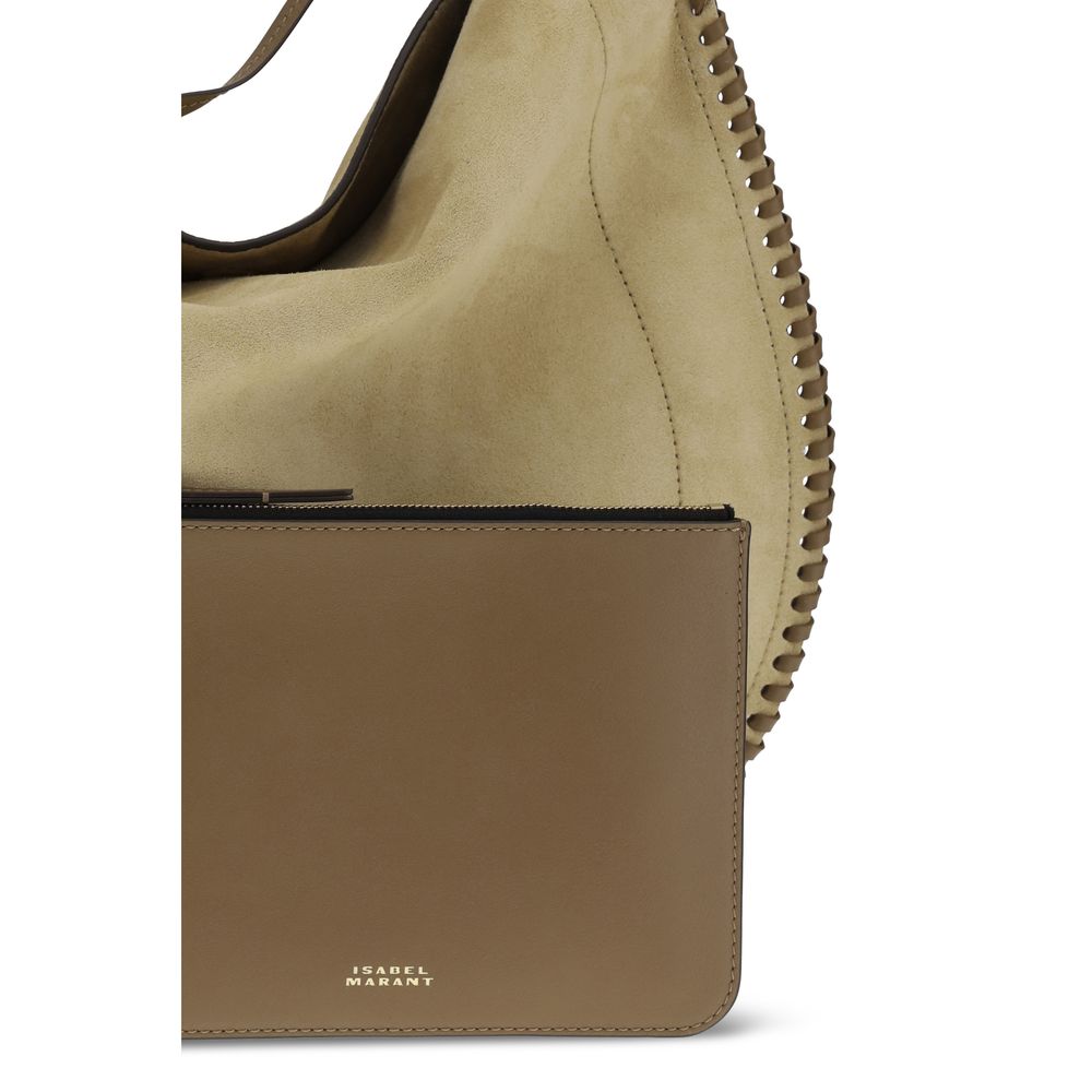 Isabel Marant Beige Calf Leather Shoulder Bag