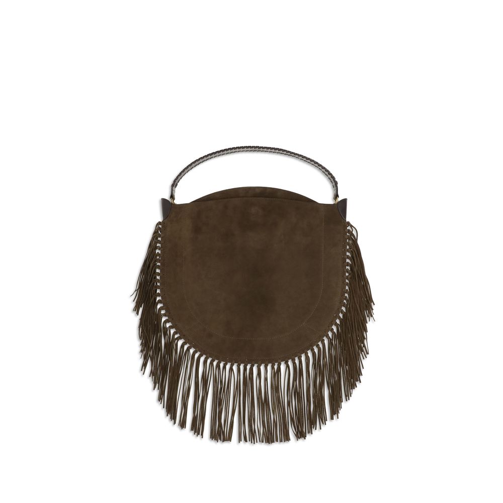 Isabel Marant Brown Calf Leather Shoulder Bag