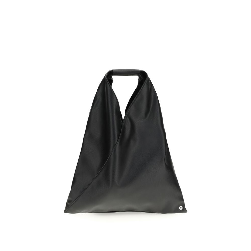 MM6 Maison Margiela Black Faux Leather Handbag