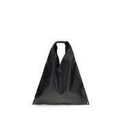 MM6 Maison Margiela Black Faux Leather Handbag
