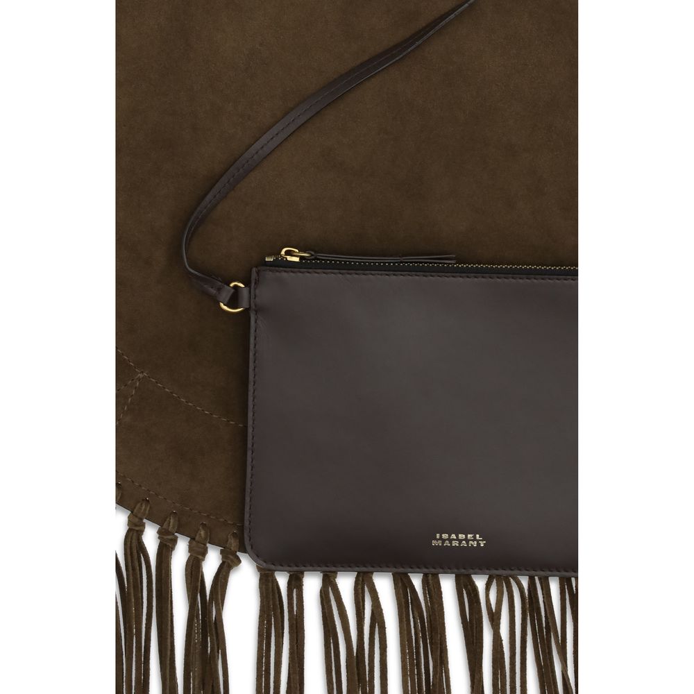 Isabel Marant Brown Calf Leather Shoulder Bag