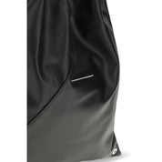 MM6 Maison Margiela Black Faux Leather Handbag