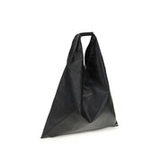 MM6 Maison Margiela Black Faux Leather Handbag