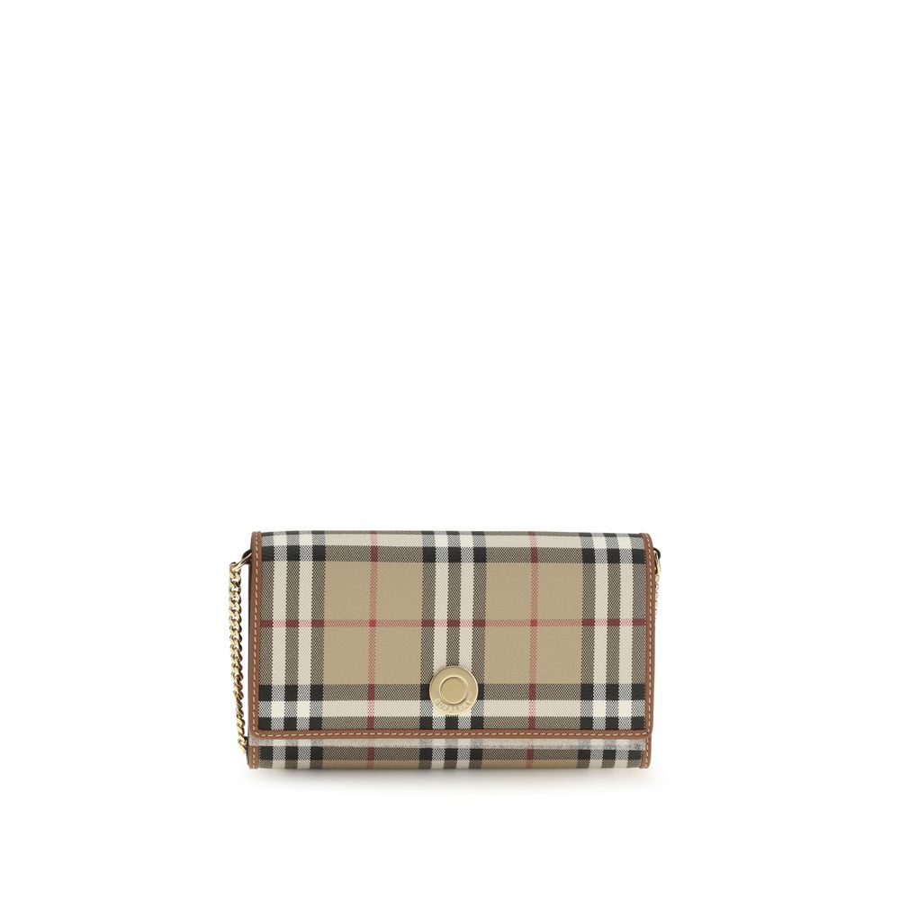 Burberry Beige Polyethylene Chain Wallet