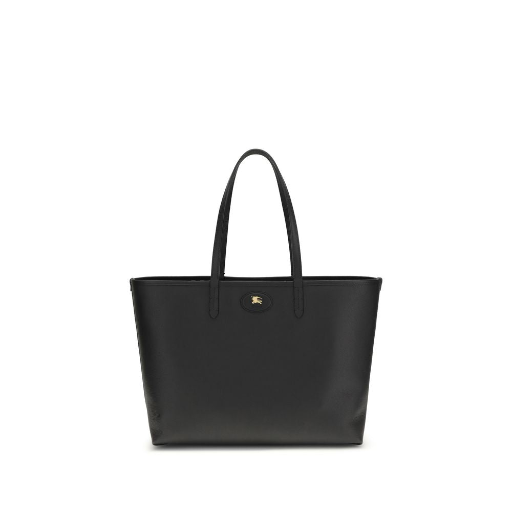 Burberry Black Calf Leather Reversible Tote Bag