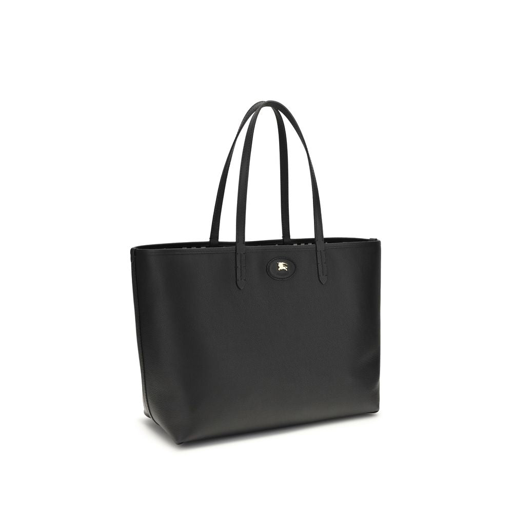 Burberry Black Calf Leather Reversible Tote Bag
