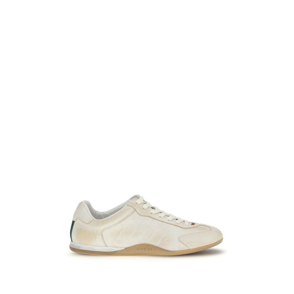 Gucci Black Calf Leather Low Top Sneakers