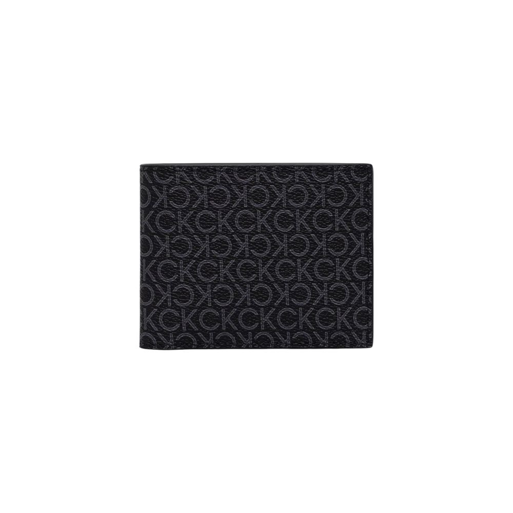 Calvin Klein Black Recycled Polyester Billfold Wallet
