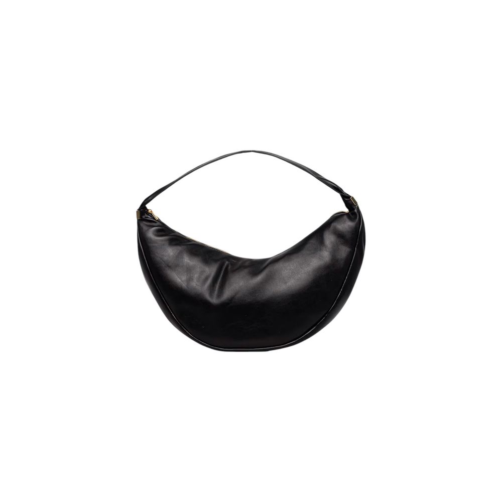 Calvin Klein Black Polyurethane Crescent Handbag