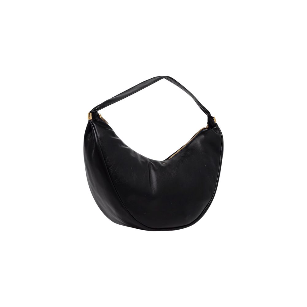 Calvin Klein Black Polyurethane Crescent Handbag