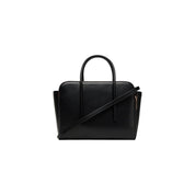 Calvin Klein Black Leather Carryall Mini Tote Bag