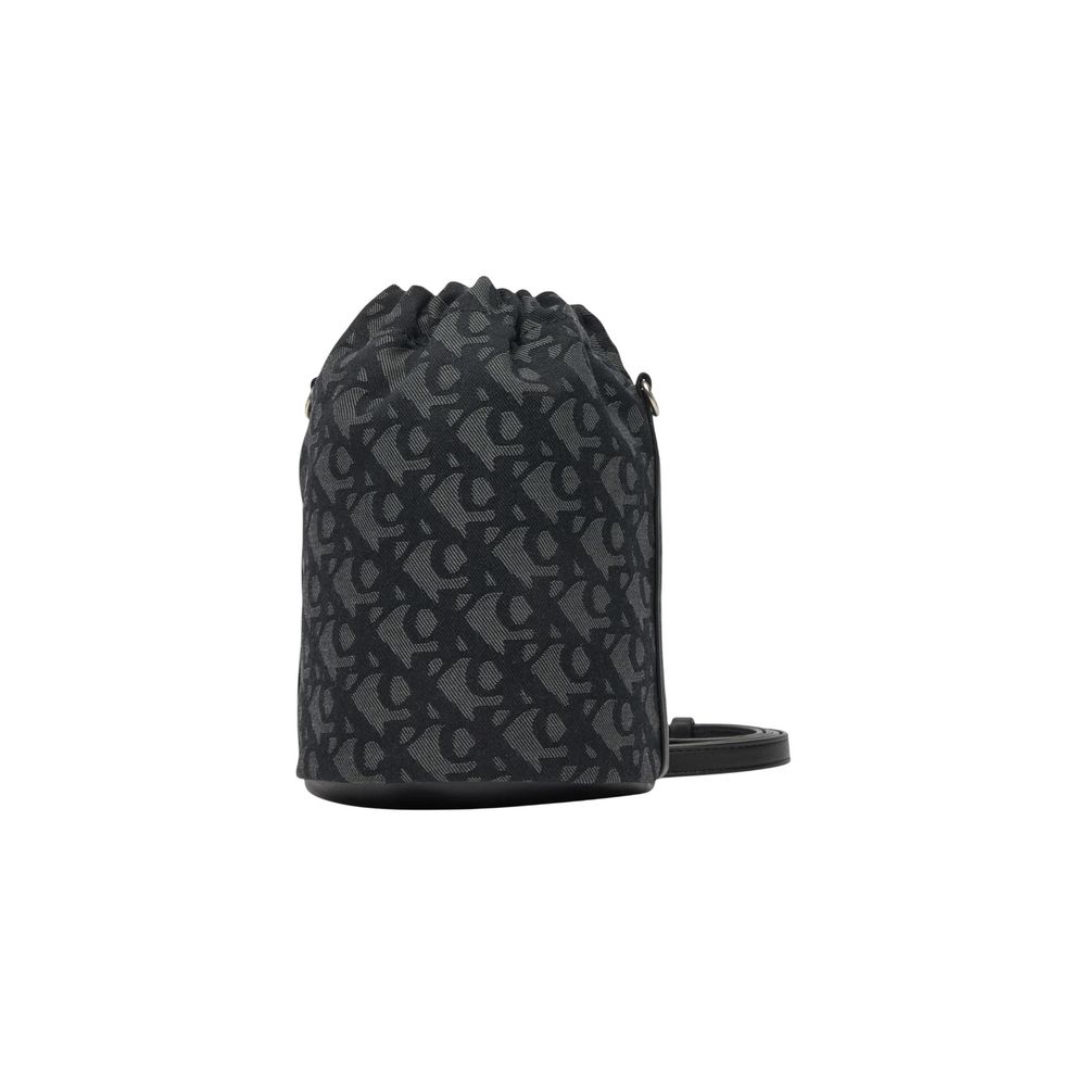 Calvin Klein Black Recycled Polyester Bucket Bag