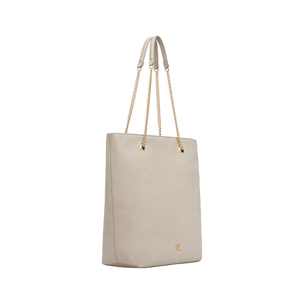 Calvin Klein Beige Polyurethane Handbag