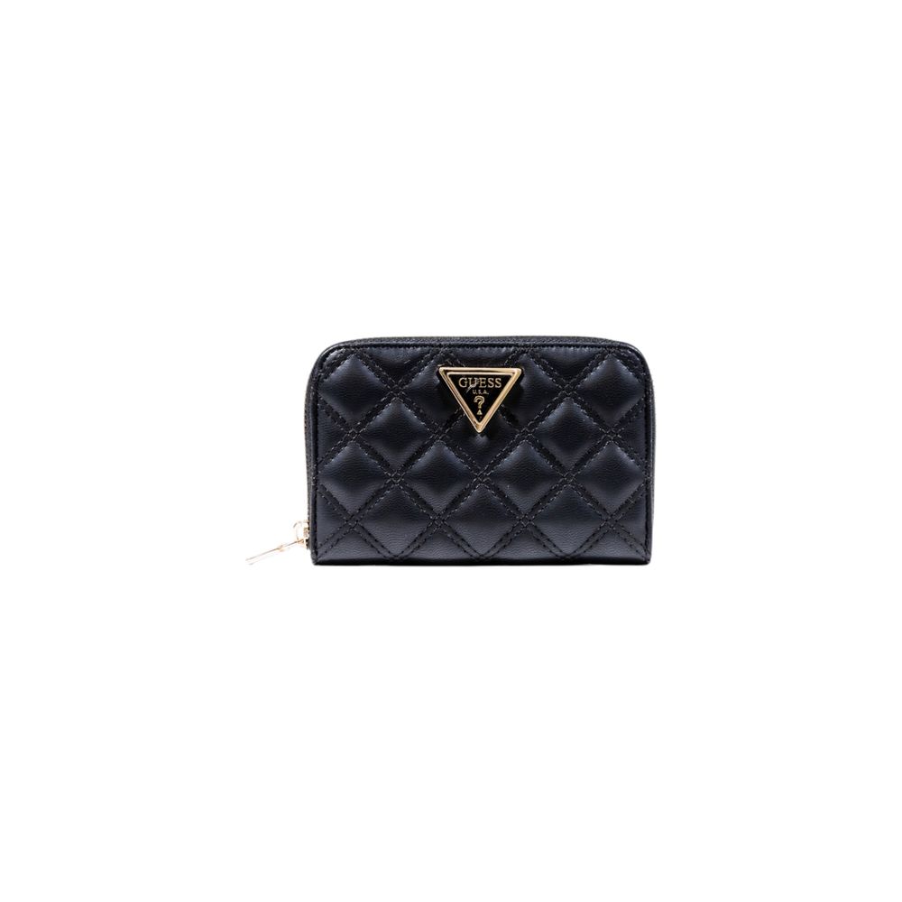 Guess Black Polyurethane Medium Wallet