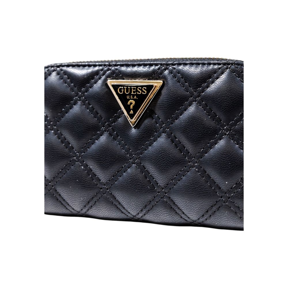 Guess Black Polyurethane Medium Wallet