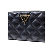 Guess Black Polyurethane Medium Wallet