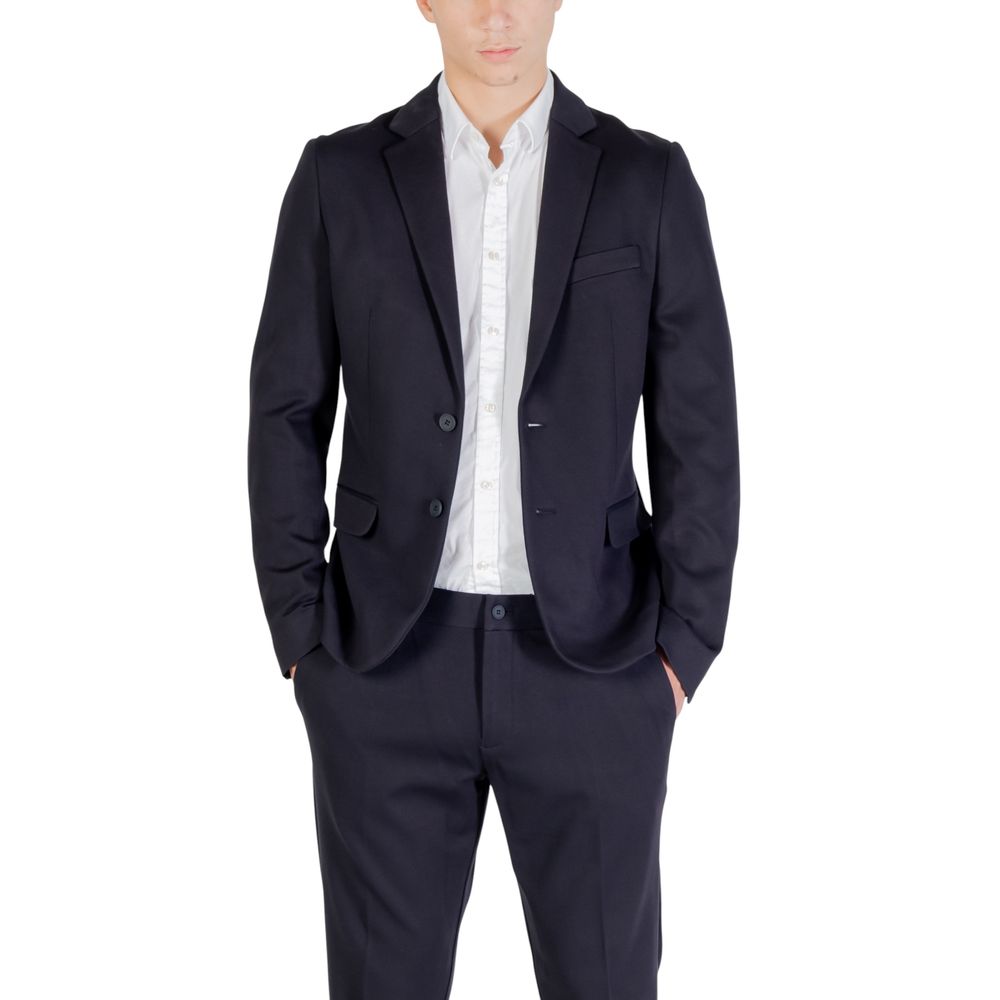 Antony Morato Blue Viscose Blazer