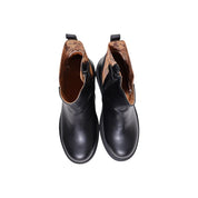Alviero Martini Prima Classe Black Polyurethane Ankle Boots
