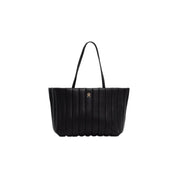 Tommy Hilfiger Black Polyurethane Tote Bag