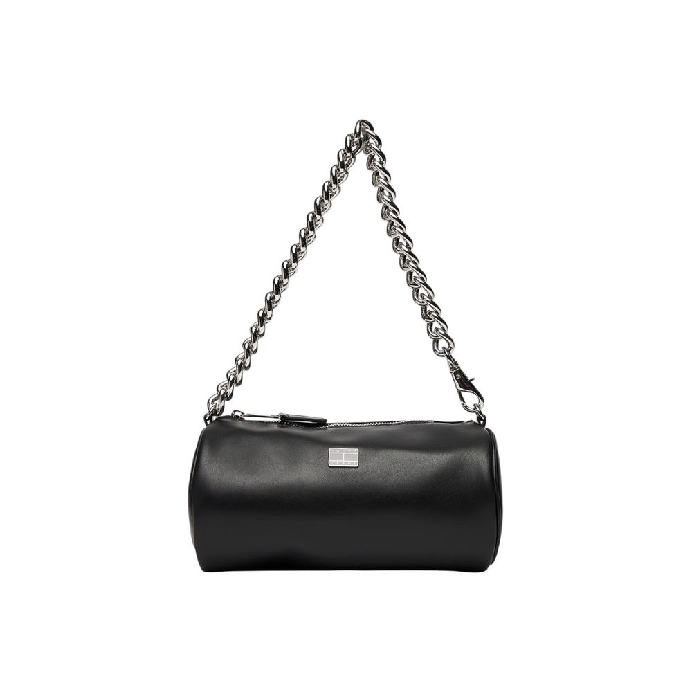 Tommy Hilfiger Jeans Black Eco-Leather Shoulder Bag