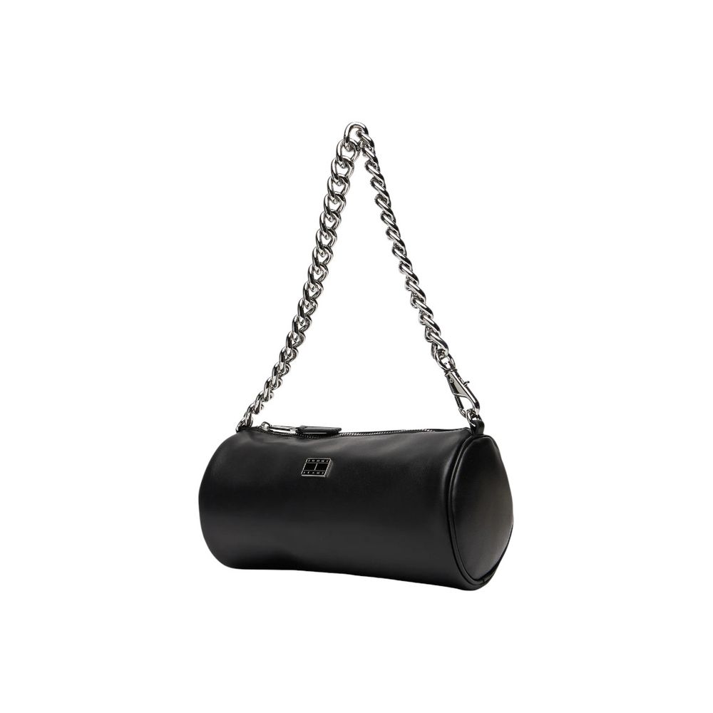 Tommy Hilfiger Jeans Black Eco-Leather Shoulder Bag