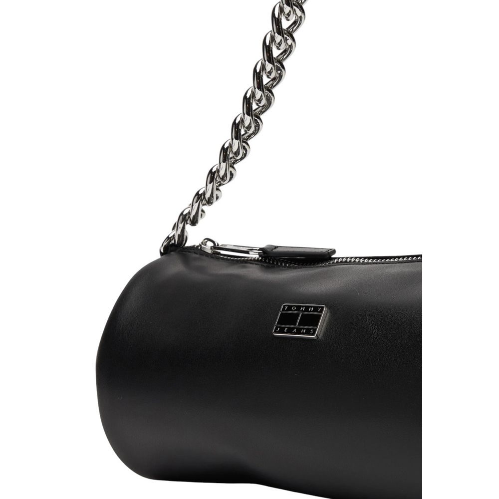 Tommy Hilfiger Jeans Black Eco-Leather Shoulder Bag