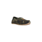 Ralph Lauren Green Camouflage Textile Slippers