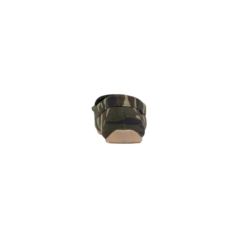 Ralph Lauren Green Camouflage Textile Slippers