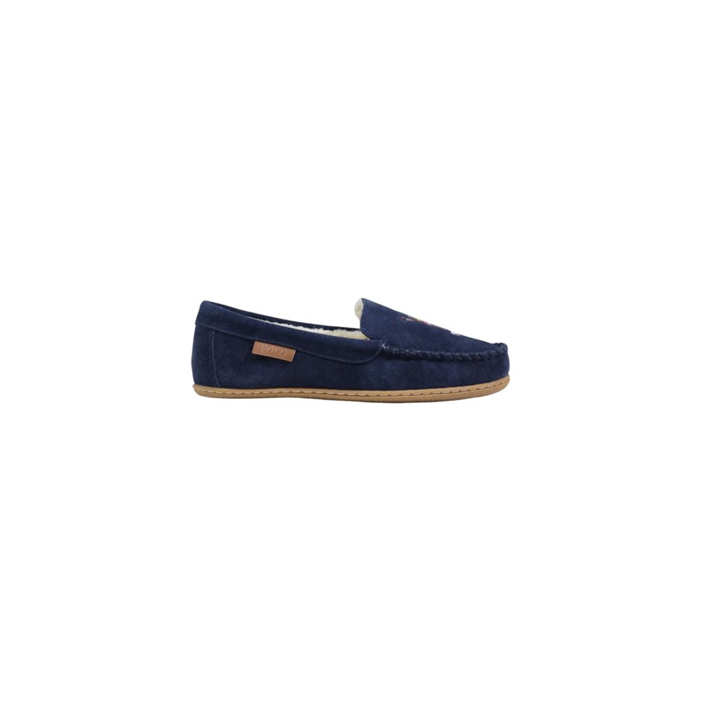 Ralph Lauren Blue Suede Slippers