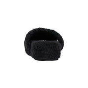 Ralph Lauren Black Textile Platform Slippers