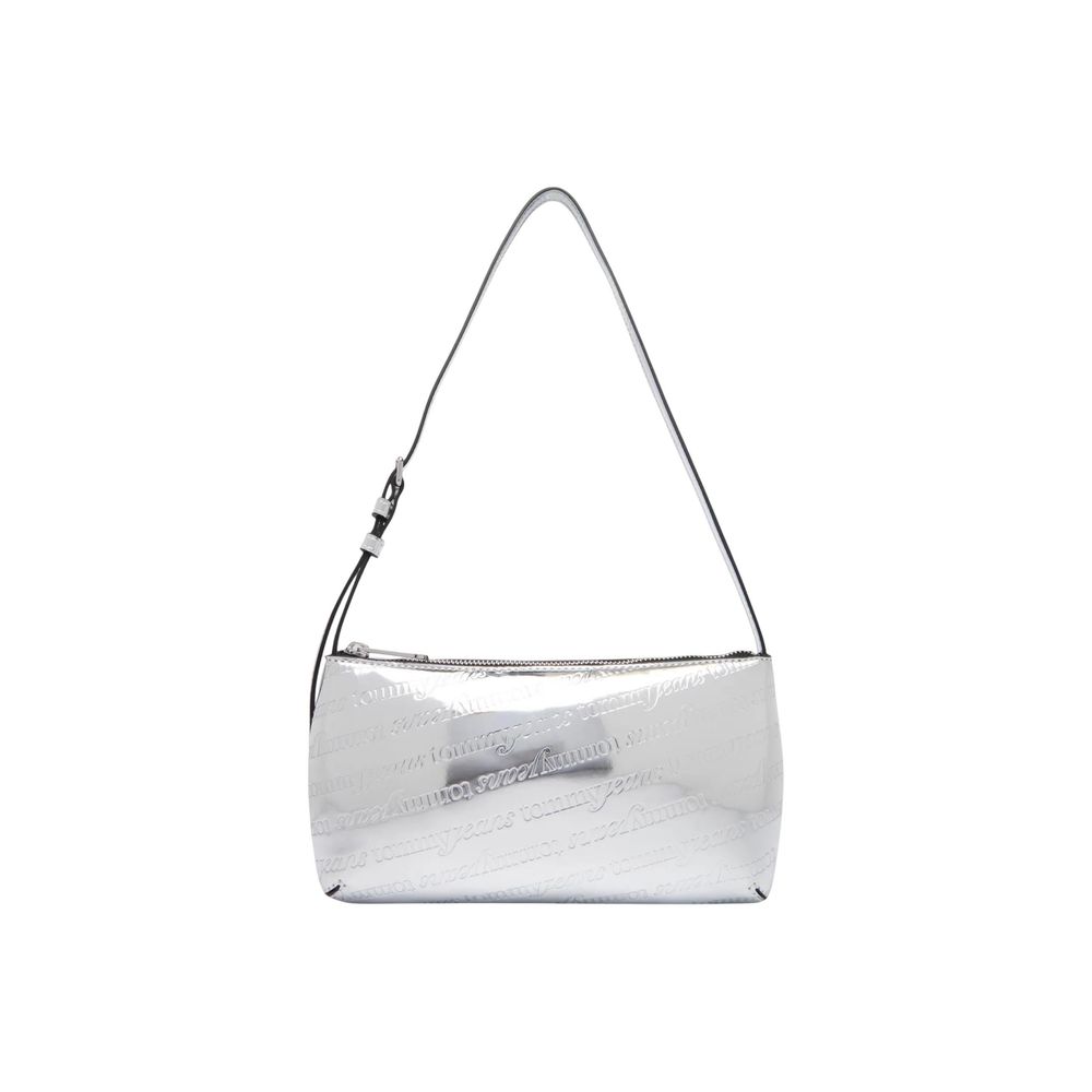 Tommy Hilfiger Jeans Silver Polyurethane Shoulder Bag