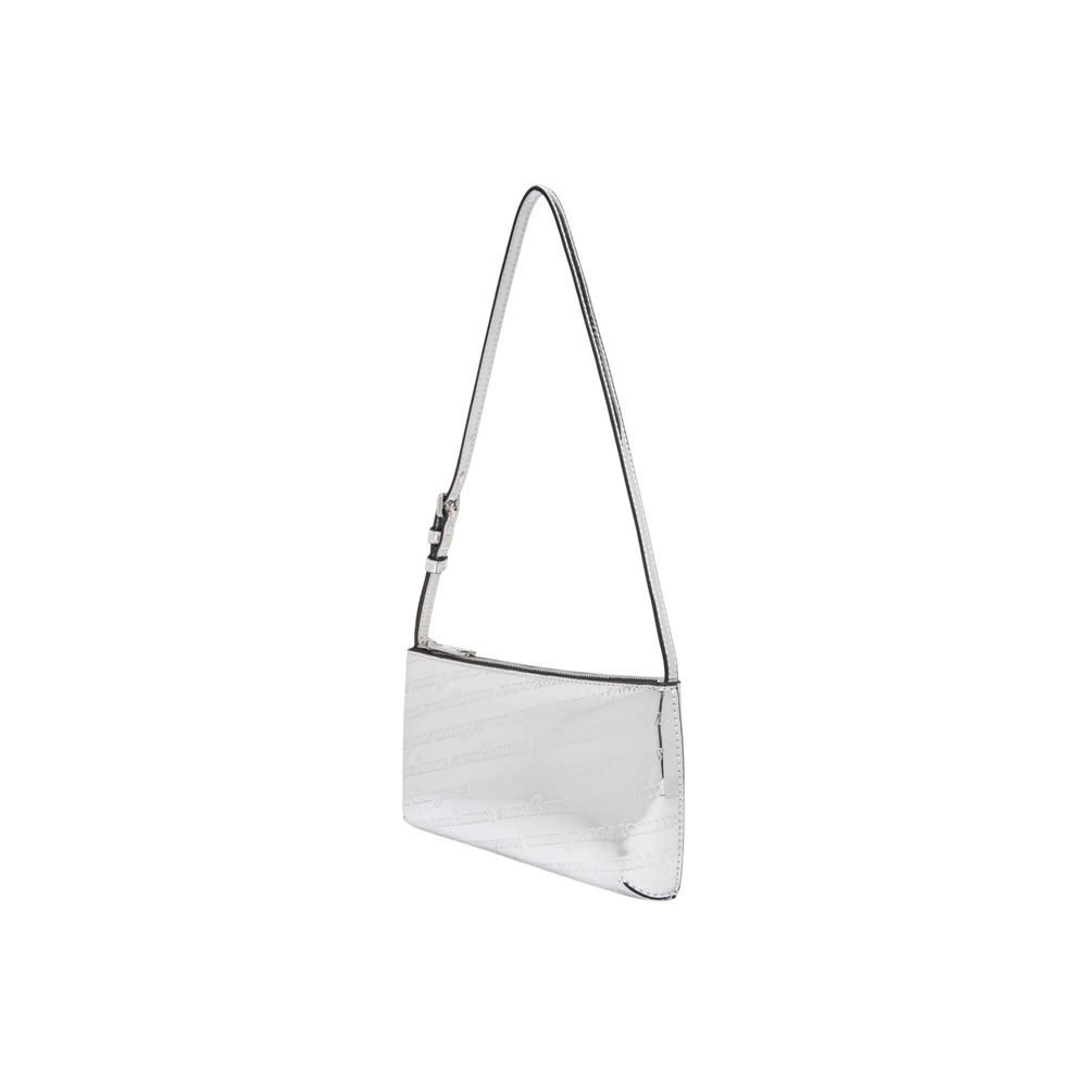 Tommy Hilfiger Jeans Silver Polyurethane Shoulder Bag