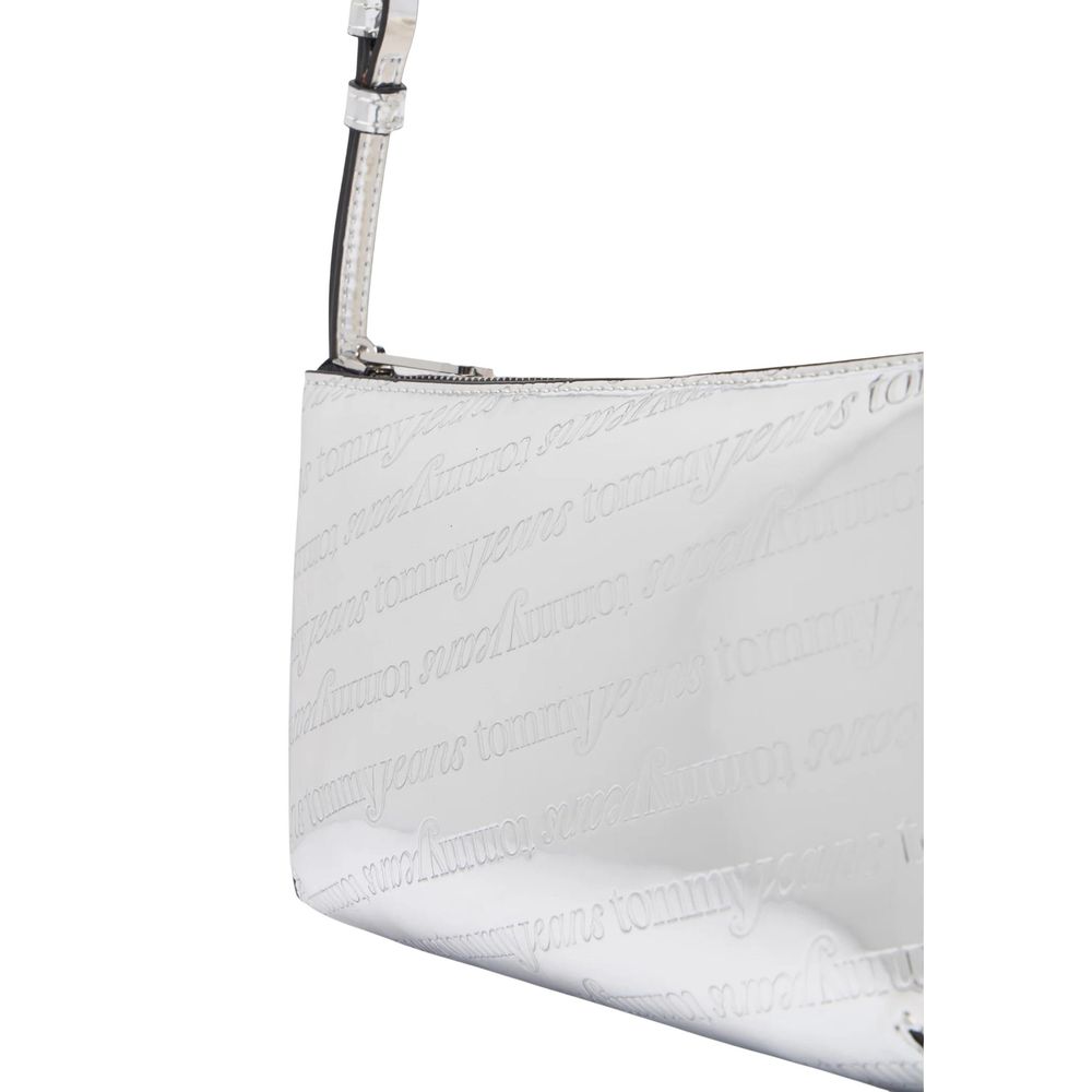 Tommy Hilfiger Jeans Silver Polyurethane Shoulder Bag