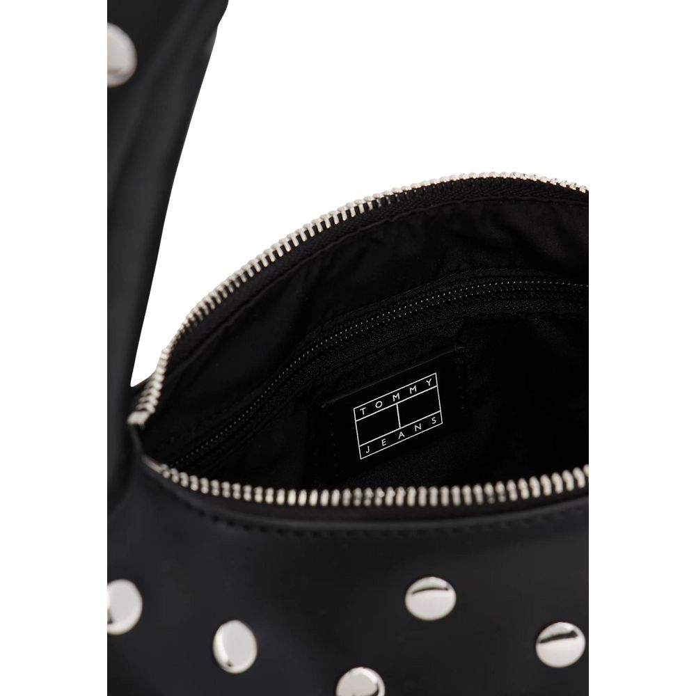 Tommy Hilfiger Jeans Black Polyurethane Shoulder Bag