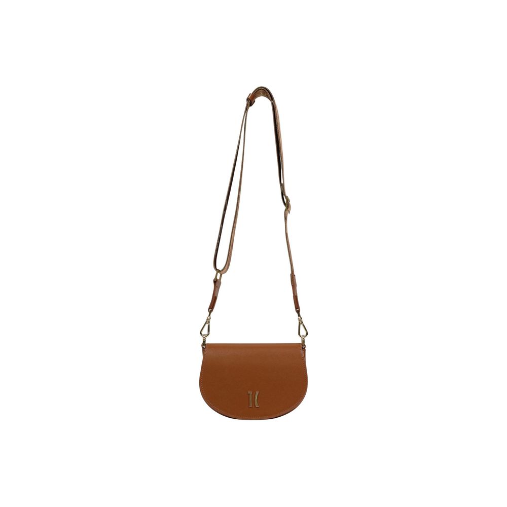Alviero Martini Prima Classe Brown Leather Small Shoulder Bag