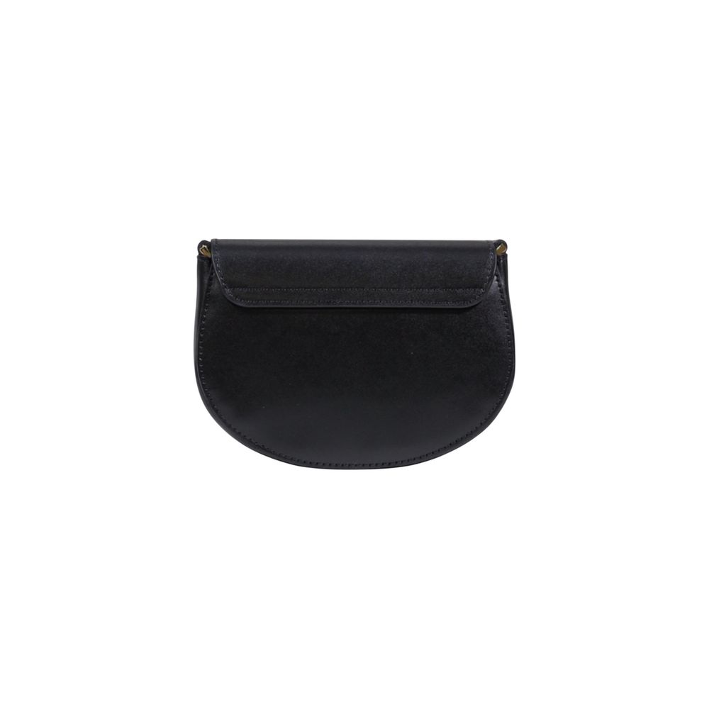 Alviero Martini Prima Classe Black Leather Small Shoulder Bag